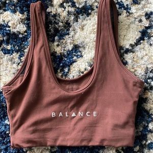 Brown balance athletica bra